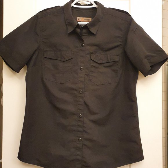 Fast-Tac Short Sleeve Uniform Shirt BLACK - Picture 3 of 8